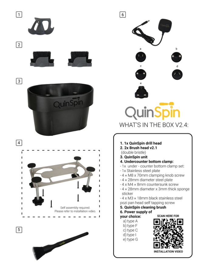 QuinSpin - V2.4 Espresso Coffee Grounds Remover photo 3