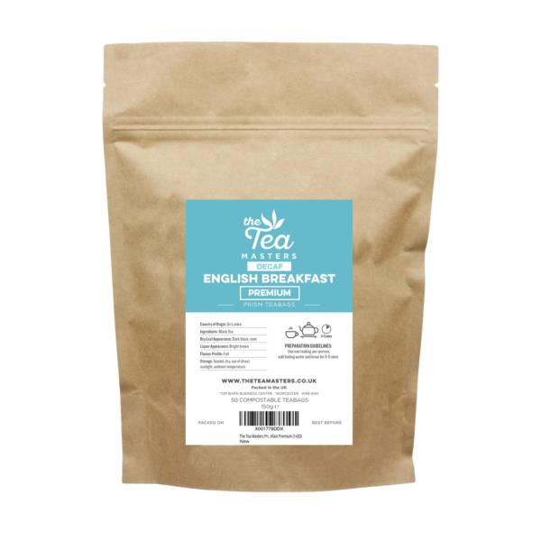 The Tea Masters Prism Teabags - Decaf English Breakfast - Premium (1x50) photo 1