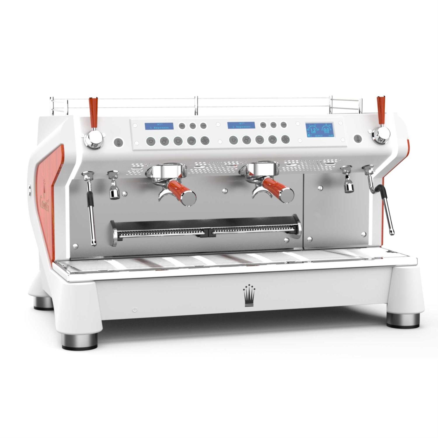 Conti Monte Carlo M2 - White & Wood Coffee Machine photo 1