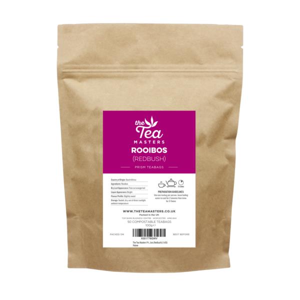 The Tea Masters Prism Teabags - Rooibos (Redbush) (1x50)