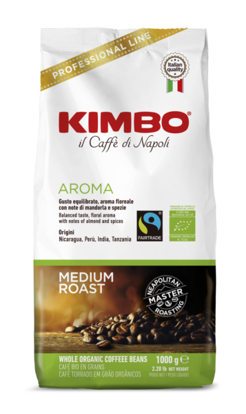 Kimbo Aroma Organic Fairtrade beans