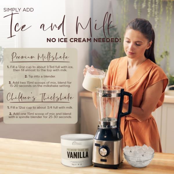 Indulgence Collection Premium Shake Mix - Vanilla 1x1kg photo 4