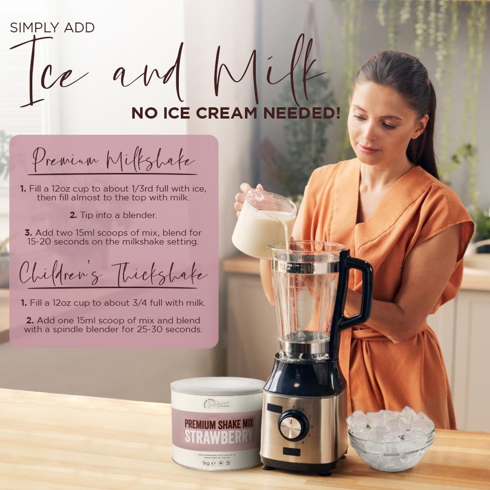 Indulgence Collection Premium Shake Mix - Strawberry 1x1kg photo 4